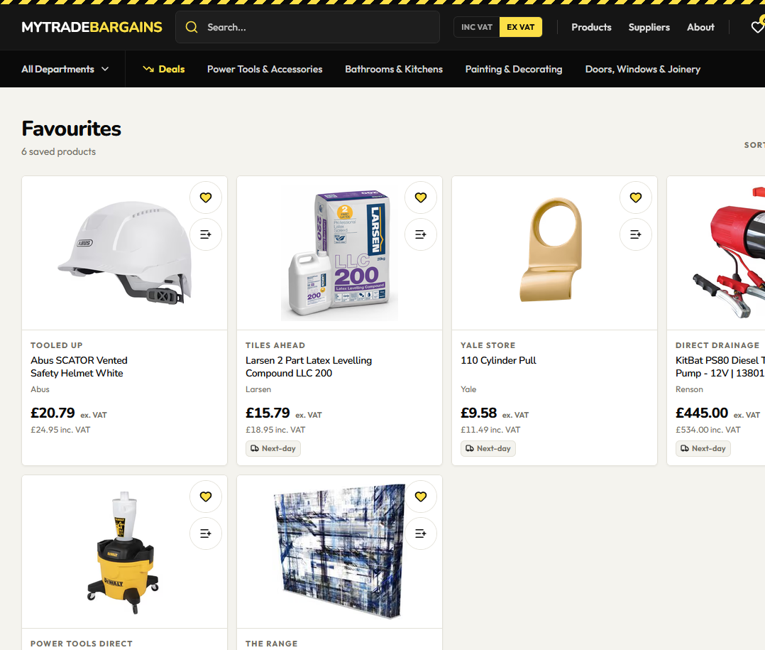 MYTRADEBARGAINS — screen 6 of 6